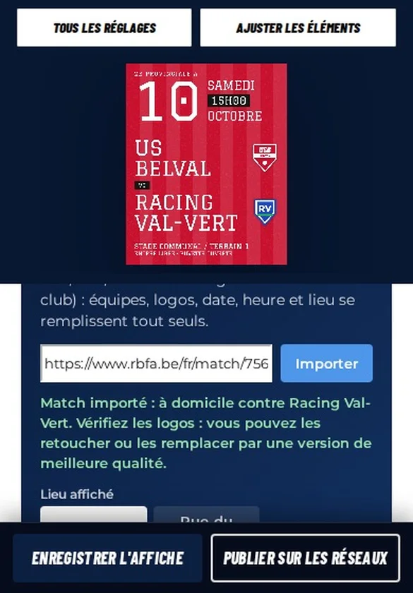 Poster : L’affiche se remplit