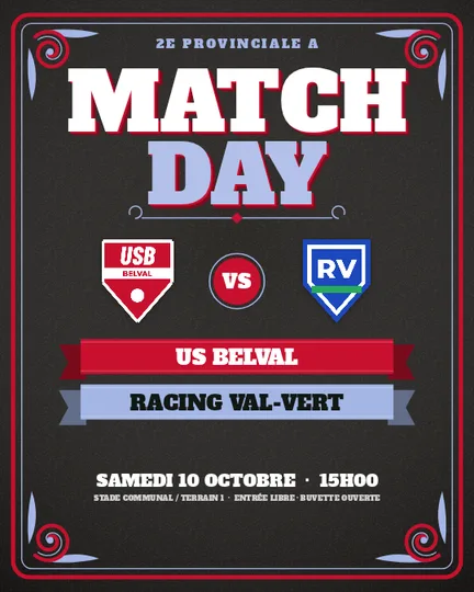 Modèle d’affiche b-fileteado